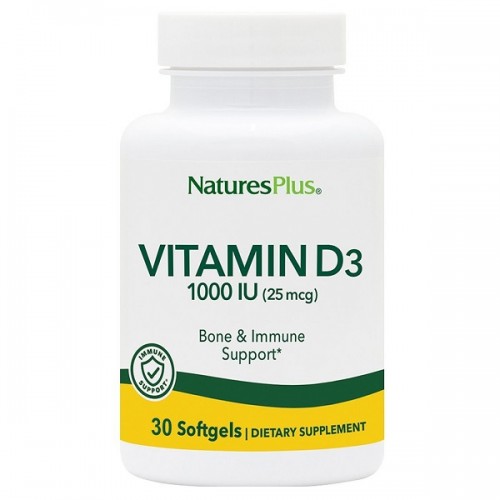 NATURES PLUS VITAMIN D3 1000IU 30softgels