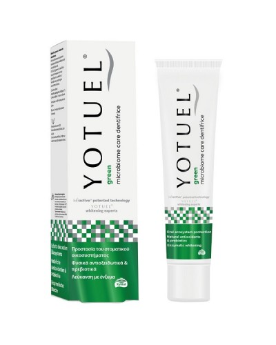 YOTUEL GREEN MICROBIOME CARE TOOTHPASTE ΛΕΥΚΑΝΤΙΚΗ ΟΔΟΝΤΟΚΡEMA 75ml