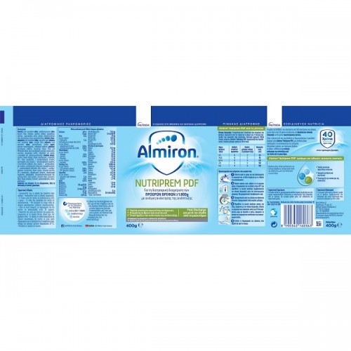 NUTRICIA ALMIRON NUTRIPREM PDF ΓΑΛΑ ΓΙΑ ΤΗ ΔΙΑΤΡΟΦΙΚΗ ΔΙΑΧΕΙΡΙΣΗ ΤΩΝ ΠΡΟΩΡΩΝ ΒΡΕΦΩΝ 400g