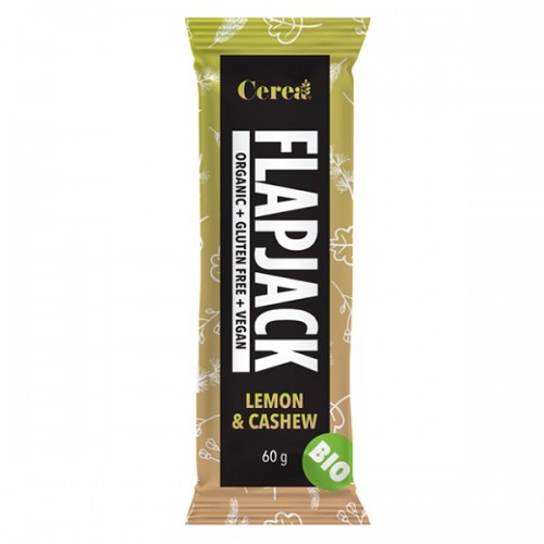 CEREA ΜΠΑΡΑ FLAPJACK LEMON & CASHEW ΧΩΡΙΣ ΓΛΟΥΤΕΝΗ 60g