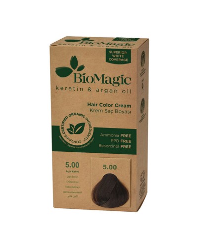 BIOMAGIC HAIR COLOR CREAM 5.00 / LIGHT BROWN