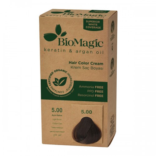 BIOMAGIC HAIR COLOR CREAM 5.00 / LIGHT BROWN