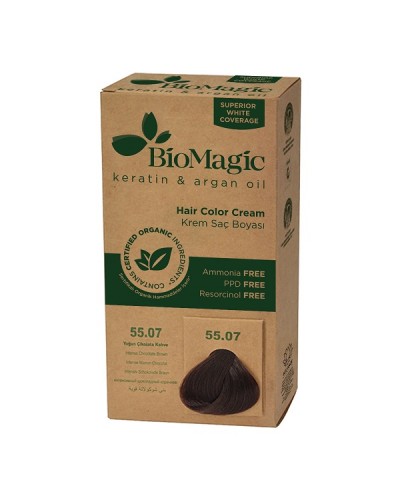 BIOMAGIC HAIR COLOR CREAM 55.07 / INTENSE CHOCOLATE BROWN