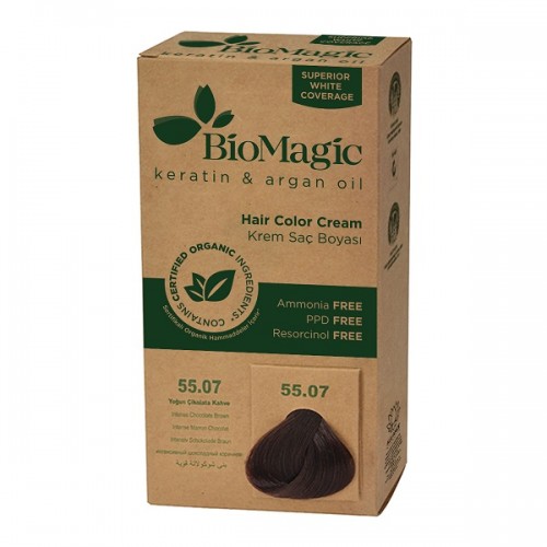 BIOMAGIC HAIR COLOR CREAM 55.07 / INTENSE CHOCOLATE BROWN