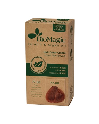 BIOMAGIC HAIR COLOR CREAM 77.66 / MEDIUM DEEP COPPER