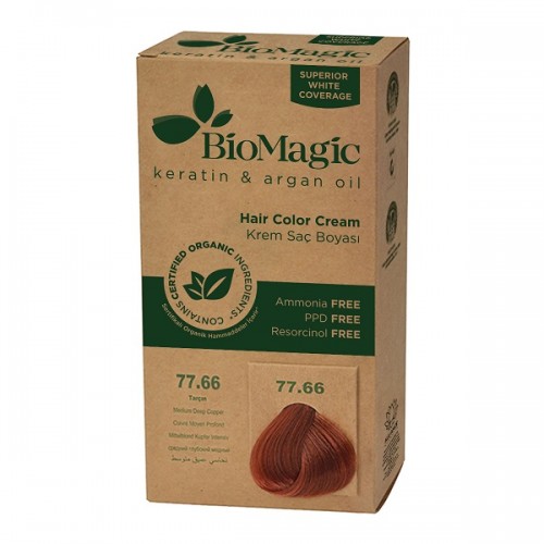 BIOMAGIC HAIR COLOR CREAM 77.66 / MEDIUM DEEP COPPER