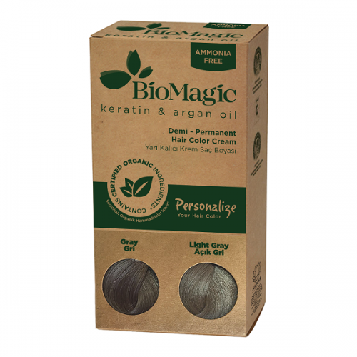 BIOMAGIC HAIR COLOR CREAM PERSONALIZE YOUR HAIR COLOR GRAY 