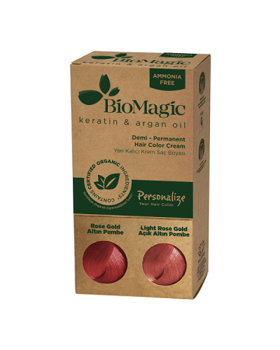 BIOMAGIC HAIR COLOR CREAM PERSONALIZE YOUR HAIR COLOR ROSE GOLD