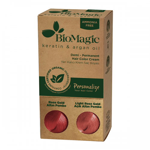 BIOMAGIC HAIR COLOR CREAM PERSONALIZE YOUR HAIR COLOR ROSE GOLD