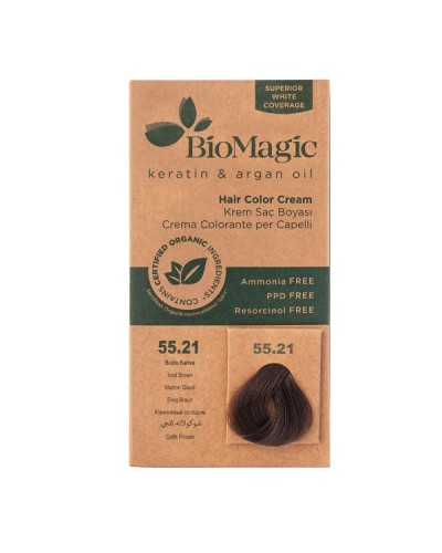 BIOMAGIC HAIR COLOR CREAM 55.21 / ICED BROWN