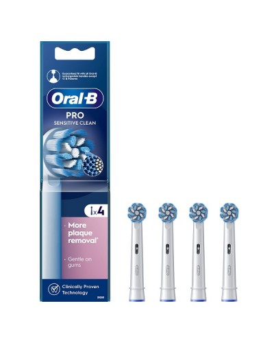 ORAL-B PRO SENSITIVE CLEAN ΑΝΤΑΛΛΑΚΤΙΚΕΣ ΚΕΦΑΛΕΣ ΗΛΕΚΤΡΙΚΗΣ ΟΔΟΝΤΟΒΟΥΡΤΣΑΣ 4τμχ