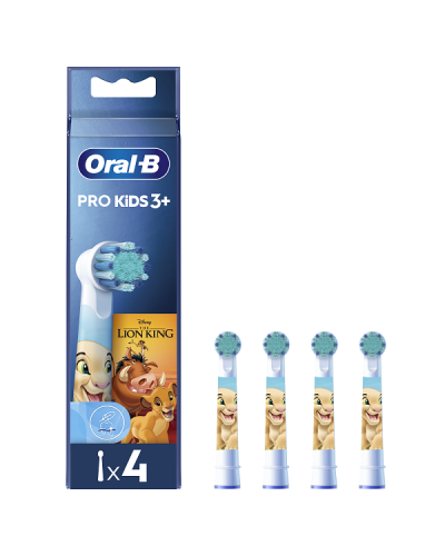 ORAL-B KIDS PRO ΑΝΤΑΛΛΑΚΤΙΚΕΣ ΚΕΦΑΛΕΣ ΠΑΙΔΙΚΗΣ ΗΛΕΚΤΡΙΚΗΣ ΟΔΟΝΤΟΒΟΥΡΤΣΑΣ LION KING 4τμχ