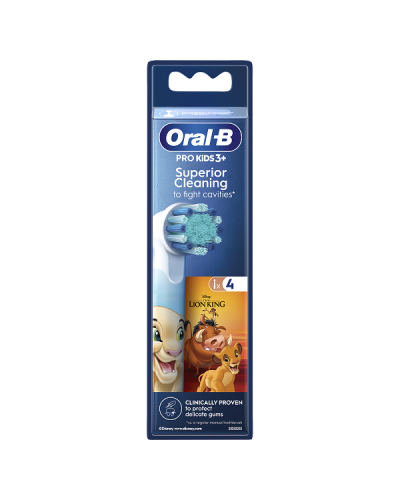 ORAL-B KIDS PRO ΑΝΤΑΛΛΑΚΤΙΚΕΣ ΚΕΦΑΛΕΣ ΠΑΙΔΙΚΗΣ ΗΛΕΚΤΡΙΚΗΣ ΟΔΟΝΤΟΒΟΥΡΤΣΑΣ LION KING 4τμχ