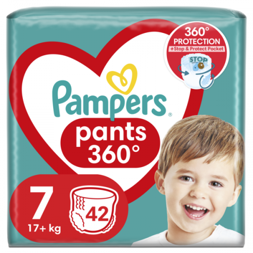 PAMPERS PANTS ΠΑΝΑ-ΒΡΑΚΑΚΙ No.7 (17kg+) 42τμχ