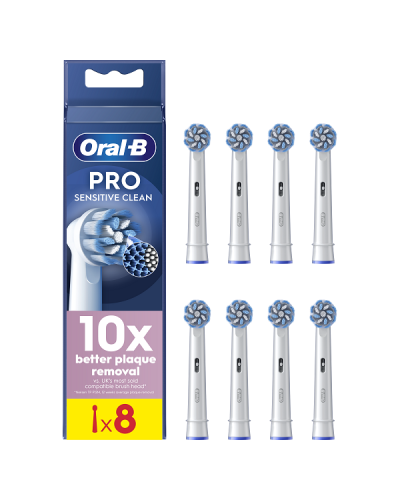 ORAL-B PRO SENSITIVE CLEAN ΑΝΤΑΛΛΑΚΤΙΚΕΣ ΚΕΦΑΛΕΣ ΗΛΕΚΤΡΙΚΗΣ ΟΔΟΝΤΟΒΟΥΡΤΣΑΣ 8τμχ