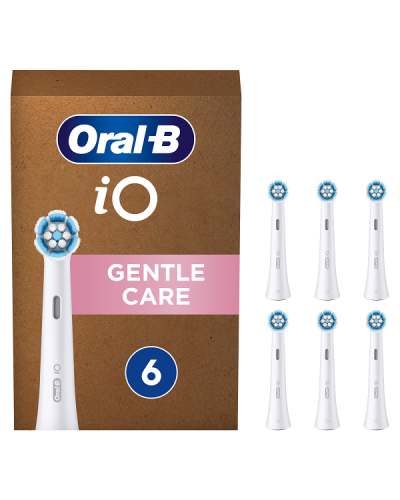 ORAL-B IO GENTLE CARE ΑΝΤΑΛΛΑΚΤΙΚΕΣ ΚΕΦΑΛΕΣ ΗΛΕΚΤΡΙΚΗΣ ΟΔΟΝΤΟΒΟΥΡΤΣΑΣ 6τμχ