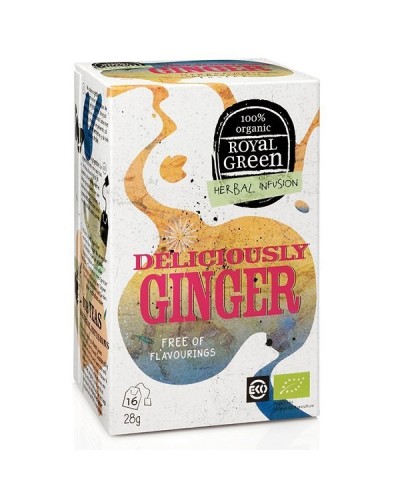 ROYAL GREEN HERBAL INFUSION DELICIOUSLY GINGER 16 φακελάκια