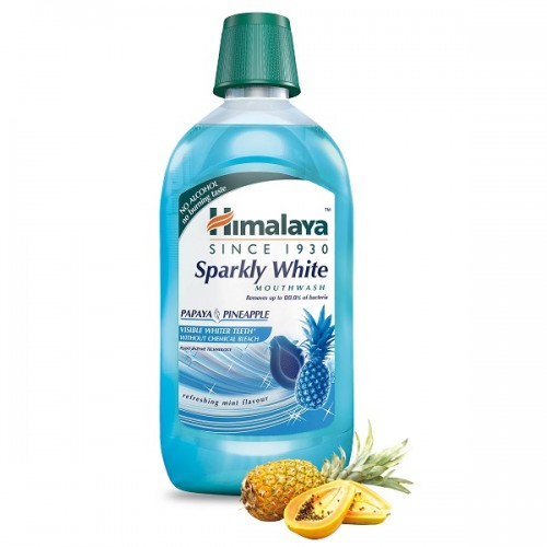 HIMALAYA MOUTHWASH SPARKLY WHITE 450ml