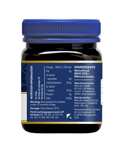 MANUKA HEALTH MGO 500+ MANUKA HONEY 250g