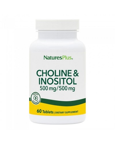 NATURES PLUS CHOLINE 500mg & INOSITOL 500mg 60tabs