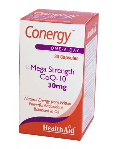 HEALTH AID CONERGY CO Q10 30MG 30CAPS