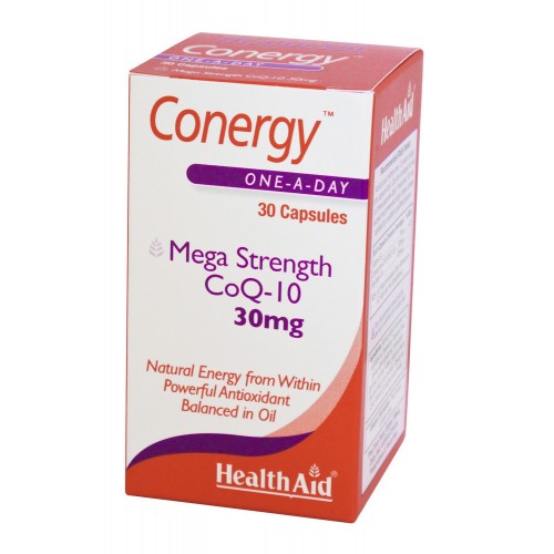 HEALTH AID CONERGY CO Q10 30MG 30CAPS