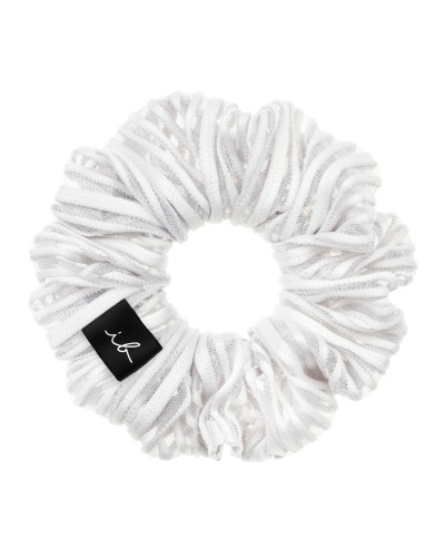 INVISIBOBBLE EXTRA HOLD SPRUNCHIE PURE WHITE ΛΑΣΤΙΧΑΚΙ ΜΑΛΛΙΩΝ ΓΙΑ ΠΥΚΝΑ ΜΑΛΛΙΑ 1τμχ