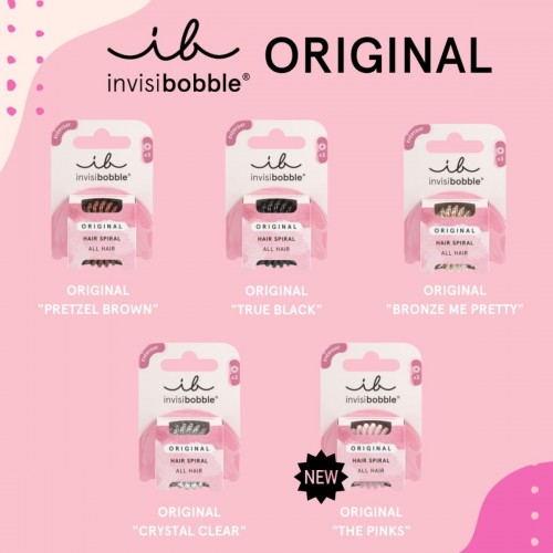 INVISIBOBBLE ORIGINAL PRETZEL BROWN ΛΑΣΤΙΧΑΚΙΑ ΜΑΛΛΙΩΝ 3τμχ