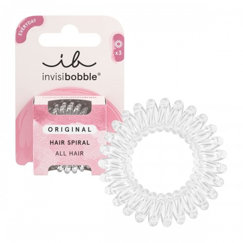 INVISIBOBBLE ORIGINAL CRYSTAL CLEAR ΛΑΣΤΙΧΑΚΙΑ ΜΑΛΛΙΩΝ 3τμχ