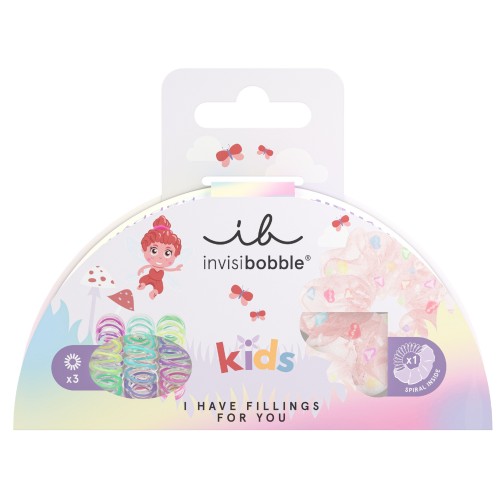 INVISIBOBBLE KIDS I HAVE FILLINGS FOR YOU SPRUNCHIE 1τμχ & HAIR SPIRAL 3τμχ