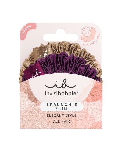 INVISIBOBBLE SPRUNCHIE SLIM THE SNUGGLE IS REAL ΛΑΣΤΙΧΑΚΙΑ ΜΑΛΛΙΩΝ 2τμχ