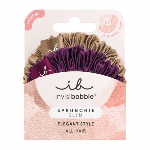 INVISIBOBBLE SPRUNCHIE SLIM THE SNUGGLE IS REAL ΛΑΣΤΙΧΑΚΙΑ ΜΑΛΛΙΩΝ 2τμχ