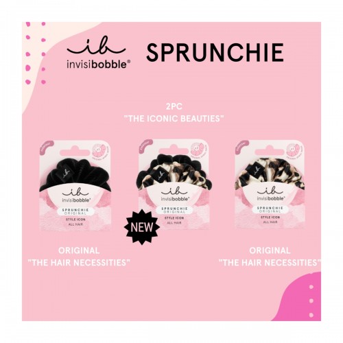 INVISIBOBBLE SPRUNCHIE THE ICONIC BEAUTIES ΛΑΣΤΙΧΑΚΙΑ ΜΑΛΛΙΩΝ 2τμχ