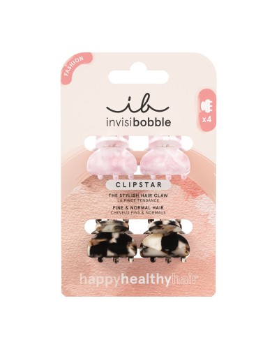 INVISIBOBBLE CLIPSTAR PETIT FOUR ΚΛΑΜΕΡΑΚΙΑ ΓΙΑ ΜΑΛΛΙΑ 4τμχ