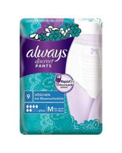 ALWAYS DISCREET LADY PANTS MEDIUM 9τμχ