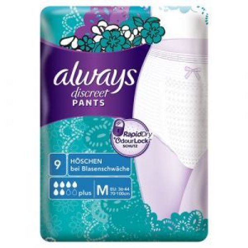 ALWAYS DISCREET LADY PANTS MEDIUM 9τμχ